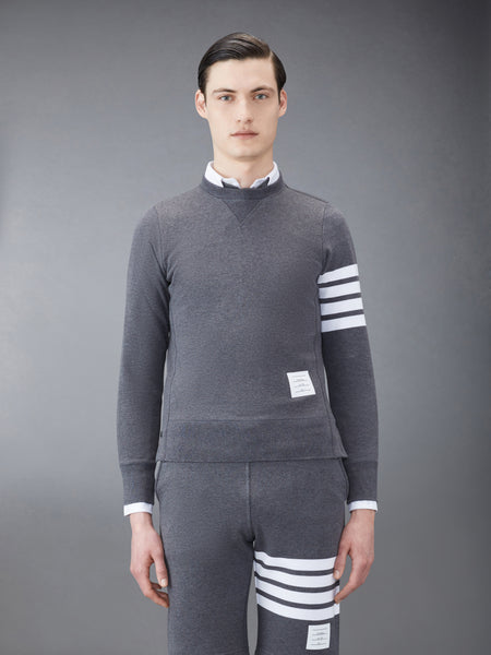 CLASSIC LOOPBACK 4-BAR SWEATSHIRT DARK GREY