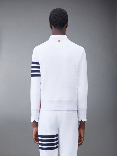 CLASSIC LOOPBACK 4-BAR SWEATSHIRT WHITE-GREY