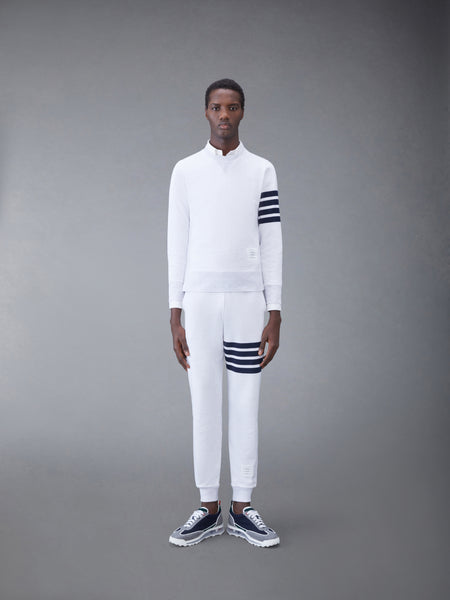 CLASSIC LOOPBACK 4-BAR SWEATSHIRT WHITE-GREY