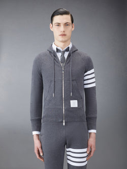 CLASSIC LOOPBACK 4-BAR ZIP UP HOODIE