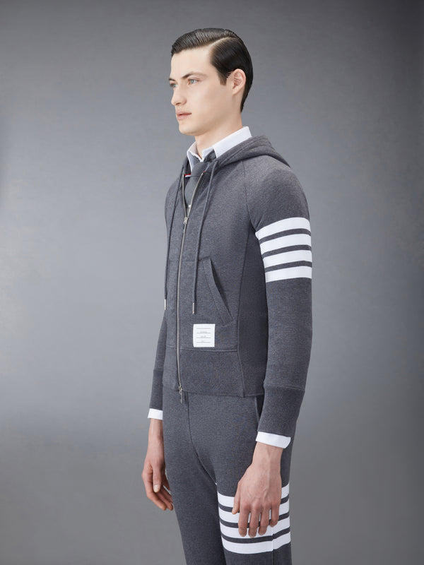 CLASSIC LOOPBACK 4-BAR ZIP UP HOODIE - image 4