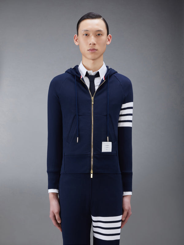 CLASSIC LOOPBACK 4-BAR ZIP UP HOODIE - featured image