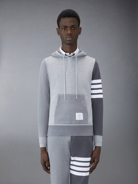 CLASSIC LOOPBACK 4-BAR HOODIE TONAL GREY