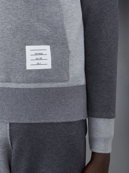 CLASSIC LOOPBACK 4-BAR HOODIE TONAL GREY