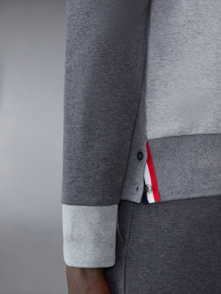 CLASSIC LOOPBACK 4-BAR HOODIE TONAL GREY