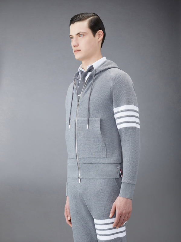 WAFFLE RAGLAN FULL ZIP HOODIE - image 4