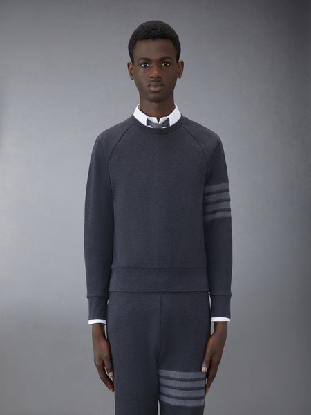 WAFFLE RAGLAN SWEATSHIRT CHARCOAL
