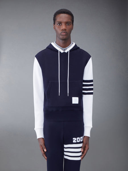 CASHMERE WAFFLE 2003 4-BAR HOODIE NAVY