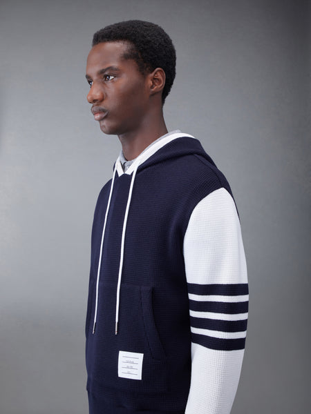 CASHMERE WAFFLE 2003 4-BAR HOODIE NAVY