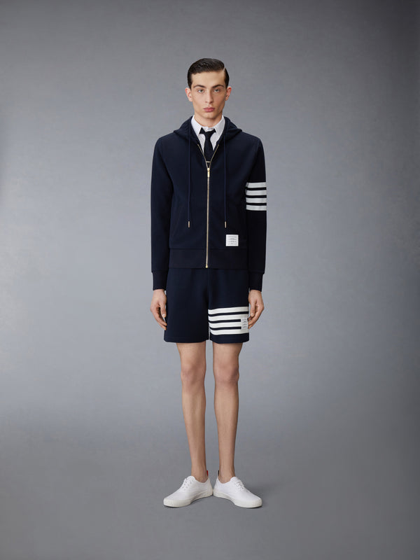 COTTON OTTOMAN 4-BAR ZIP HOODIE - image 3
