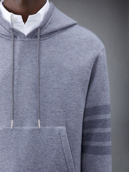 Wool Loopback 4-Bar Hoodie Pullover LT GREY
