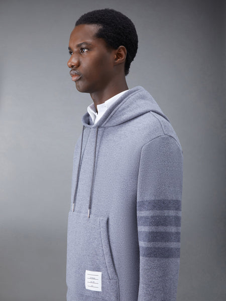 Wool Loopback 4-Bar Hoodie Pullover LT GREY