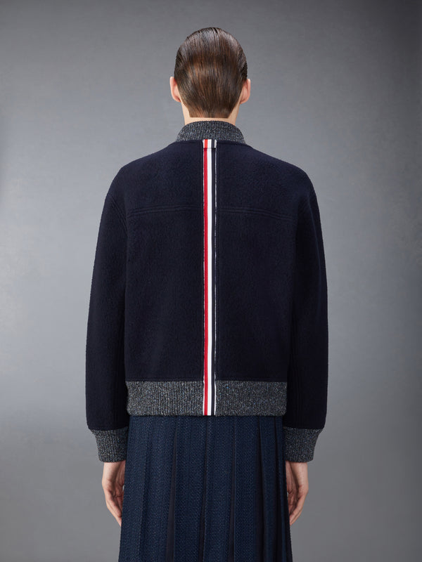 WOOL FLEECE BOMBER JACKET - image 2