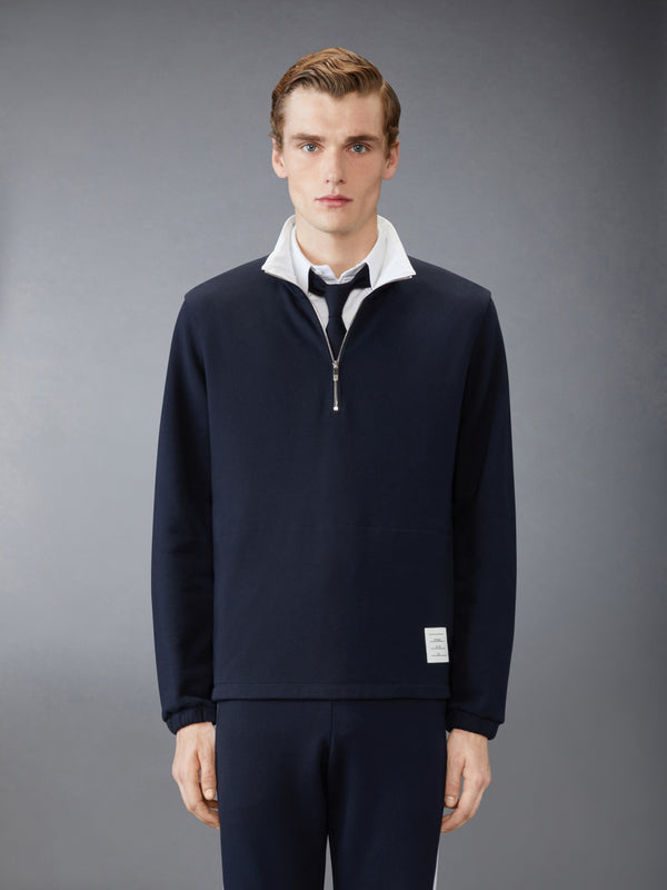LOOPBACK JERSEY 4-BAR HALF ZIP PULLOVER - image 1