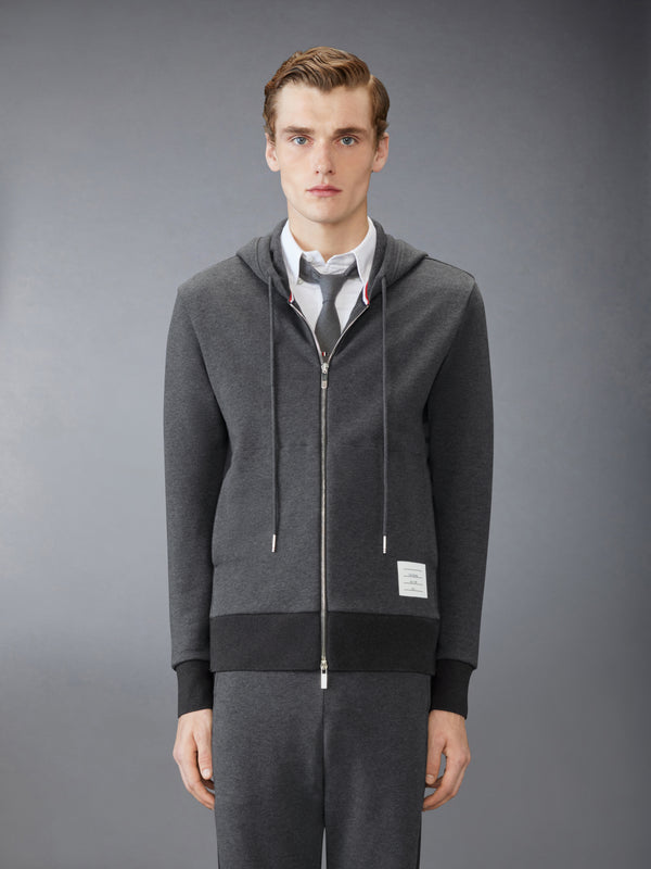 LOOPBACK JERSEY 4-BAR ZIP UP HOODIE - image 1