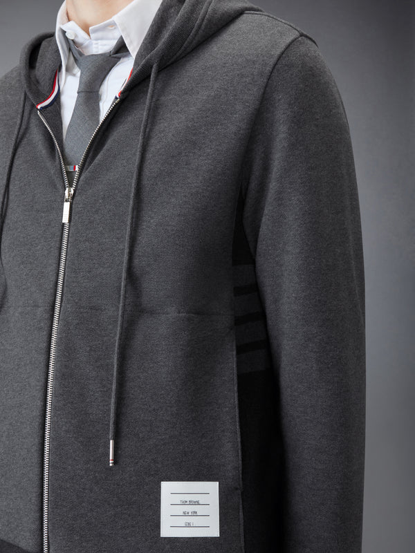 LOOPBACK JERSEY 4-BAR ZIP UP HOODIE - image 6