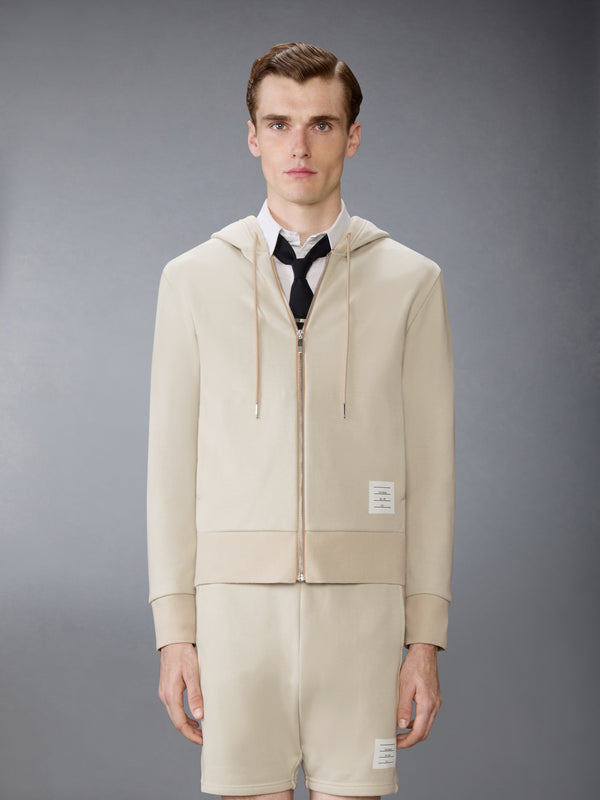 LOOPBACK JERSEY 4-BAR ZIP UP HOODIE - image 1
