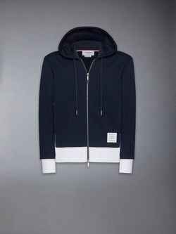 LOOPBACK JERSEY 4-BAR ZIP UP HOODIE