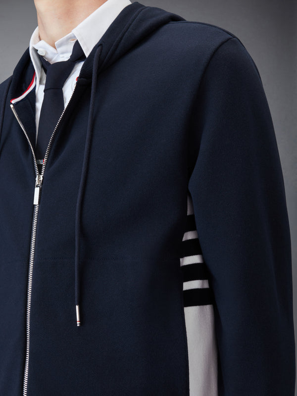 LOOPBACK JERSEY 4-BAR ZIP UP HOODIE - image 6