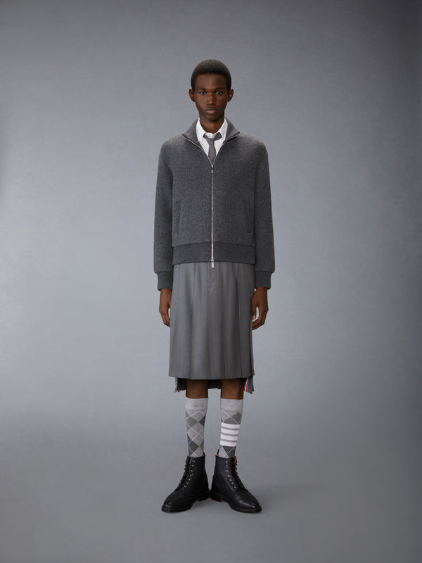 WOOL FLEECE FUNNEL NECK ZIP UP JACKET - image 3