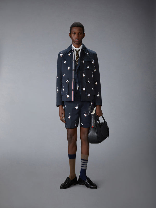 WOOL SILK PIQUE SACK JACKET - image 3