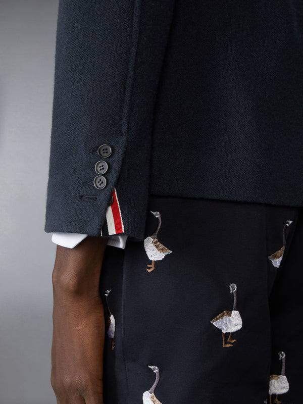 WOOL SILK PIQUE SACK JACKET - image 4