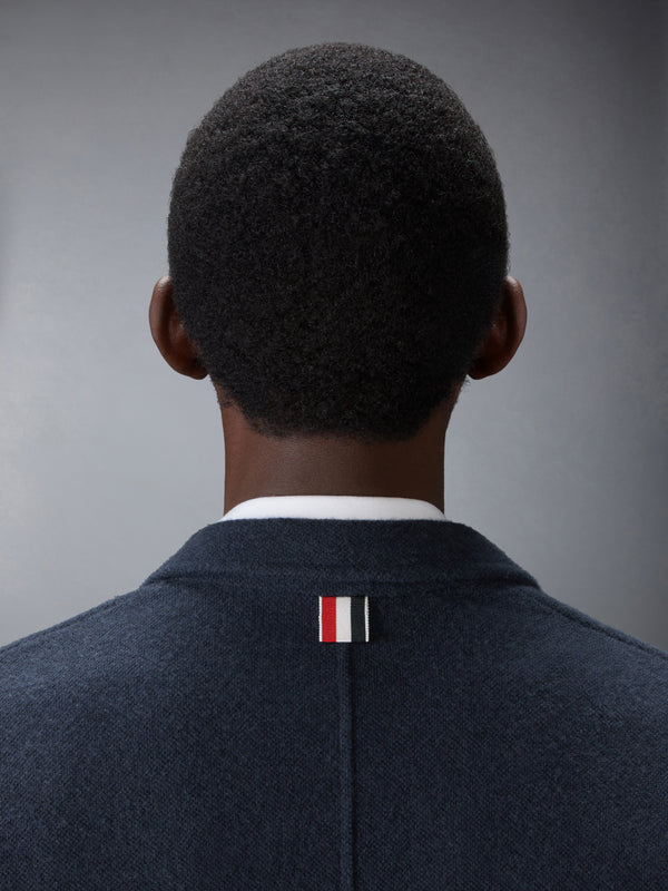 WOOL SILK PIQUE SACK JACKET - image 5