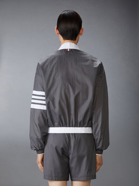 NYLON 4-BAR RIPSTOP WINDBREAKER CHARCOAL