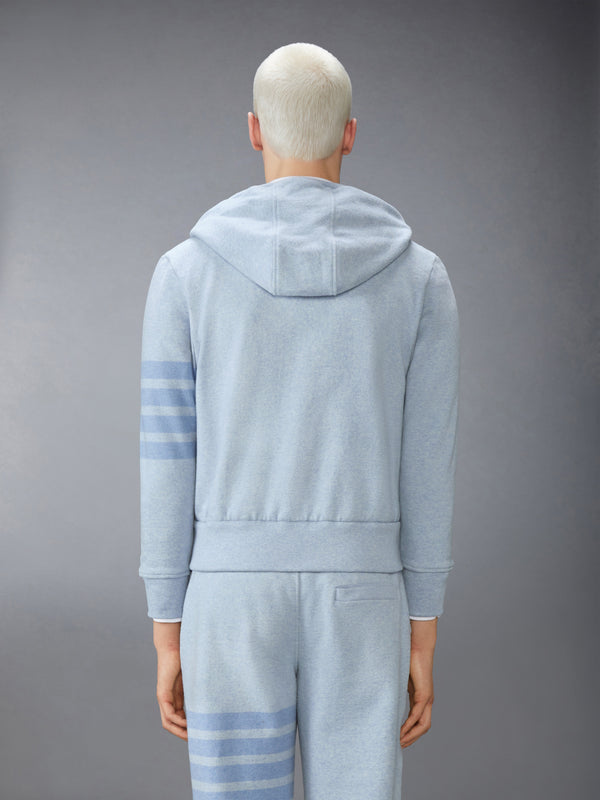 MELANGE BRUSHED LOOPBACK 4-BAR ZIP UP HOODIE - image 2