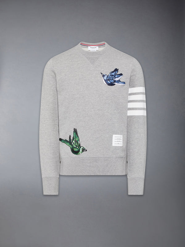 LOOPBACK BIRD PATCHES 4-BAR SWEATSHIRT - featured image