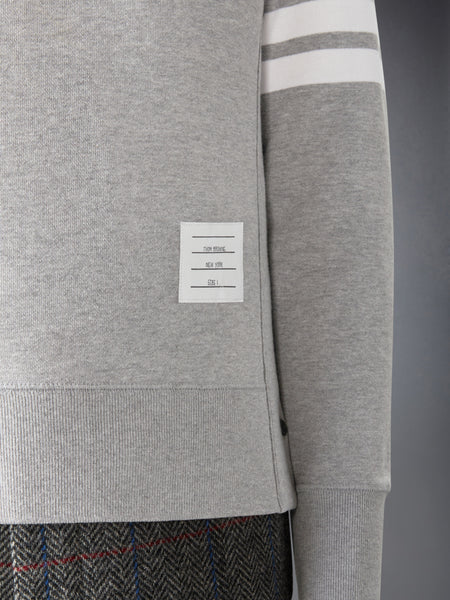 LOOPBACK BIRD PATCHES 4-BAR SWEATSHIRT LIGHT GREY