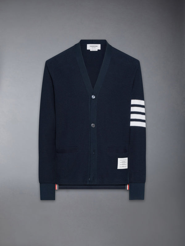 TEXTURED PIQUE 4-BAR CARDIGAN - featured image