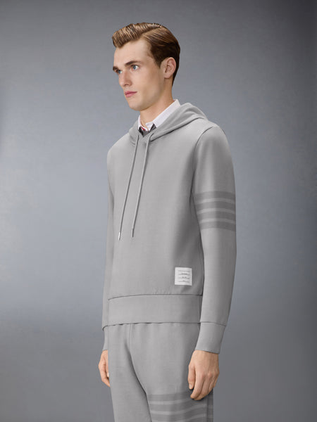 SOLID LOOPBACK 4-BAR HOODIE LT GREY