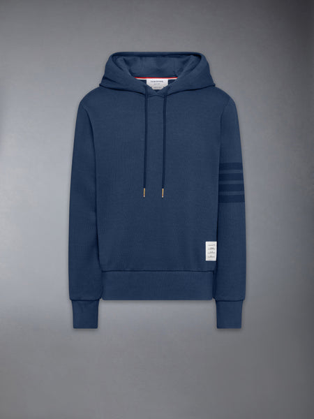 SOLID LOOPBACK 4-BAR HOODIE NAVY