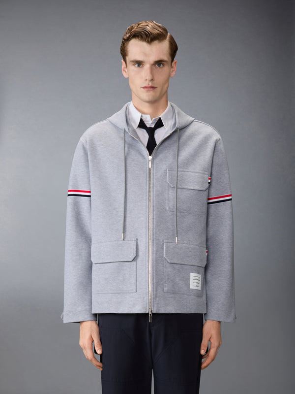 DOUBLE FACE TECH TWILL OVERSIZED PARKA WITH ARMBANDS - image 1