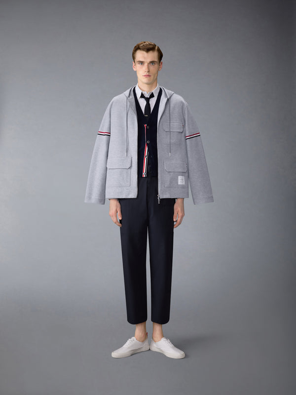 DOUBLE FACE TECH TWILL OVERSIZED PARKA WITH ARMBANDS - image 4