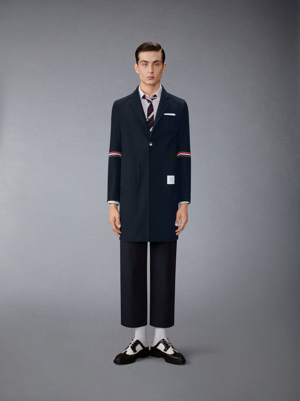 DOUBLE FACE TECH TWILL 4-BAR SACK OVERCOAT - image 1