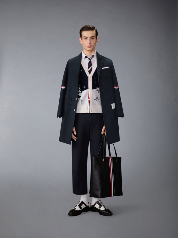 DOUBLE FACE TECH TWILL 4-BAR SACK OVERCOAT - image 4