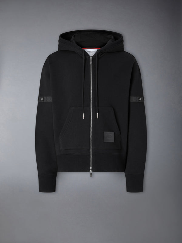 LOOPBACK JERSEY ARMBAND RELAXED ZIP UP HOODIE - featured image