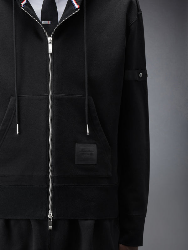 LOOPBACK JERSEY ARMBAND RELAXED ZIP UP HOODIE - image 5