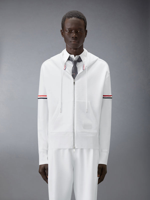 LOOPBACK JERSEY ARMBAND RELAXED ZIP UP HOODIE - image 1