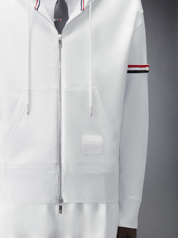 LOOPBACK JERSEY ARMBAND RELAXED ZIP UP HOODIE - image 4