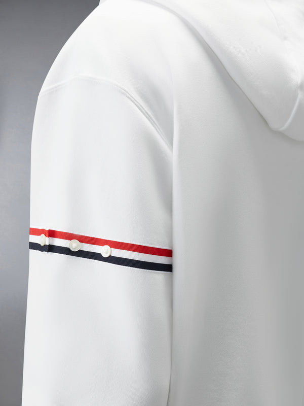 LOOPBACK JERSEY ARMBAND RELAXED ZIP UP HOODIE - image 5
