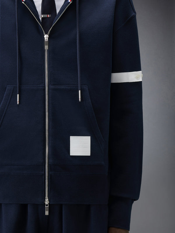 LOOPBACK JERSEY ARMBAND RELAXED ZIP UP HOODIE - image 4
