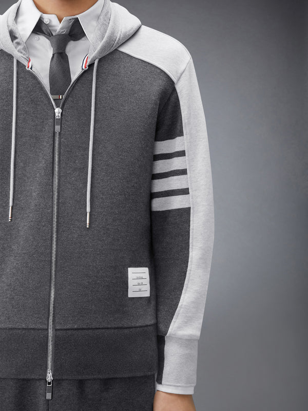 LOOPBACK 4-BAR COLORBLOCK ZIP UP HOODIE - image 5