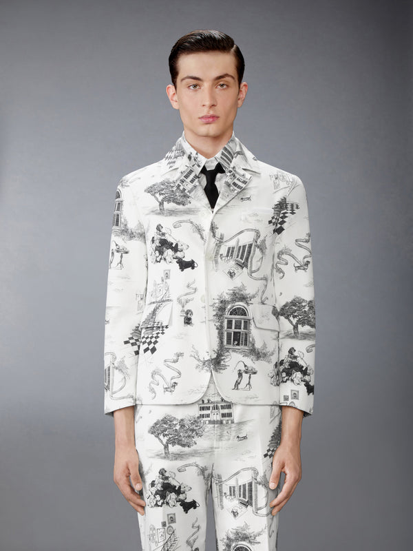 CANVAS HECTOR TOILE CUTAWAY JACKET - image 1