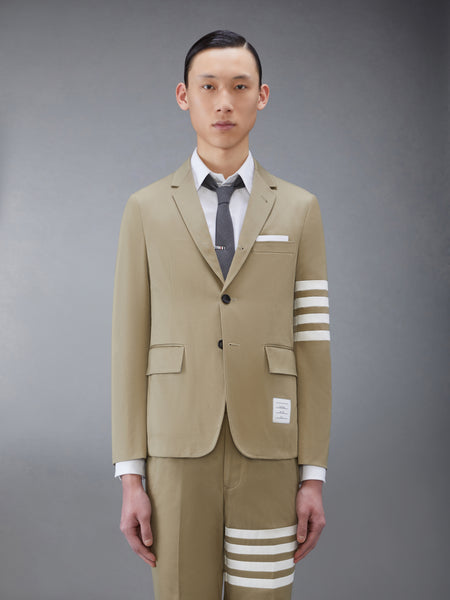 COTTON TWILL 4-BAR UNCONSTRUCTED SPORTCOAT CAMEL