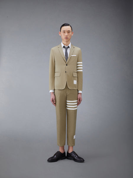 COTTON TWILL 4-BAR UNCONSTRUCTED SPORTCOAT CAMEL