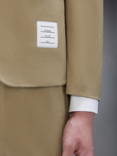 COTTON TWILL 4-BAR UNCONSTRUCTED SPORTCOAT CAMEL