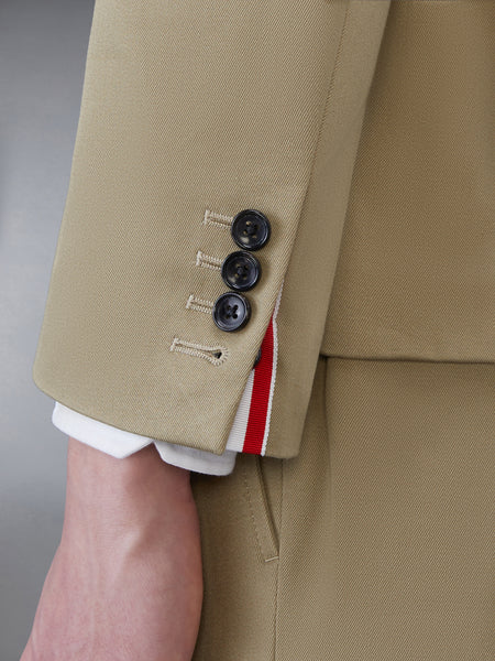 COTTON TWILL 4-BAR UNCONSTRUCTED SPORTCOAT CAMEL
